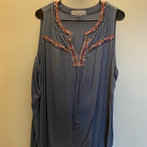 Sleeveless blouse